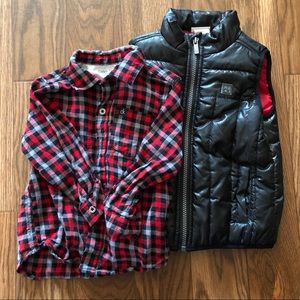 Calvin Klein Toddler Shirt and Vest Set